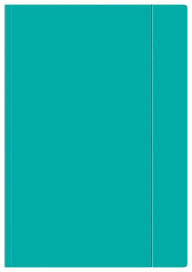 PAPER FOLDER A4 TURQUOISE FLUO INTERDRUK 267207